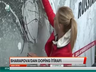 Sharapova'dan doping itirafı