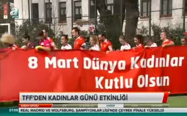 TFF'den Kadınlar gününe özel maç
