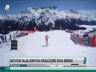 Büyük slalom'un kraliçesi Eva Brem