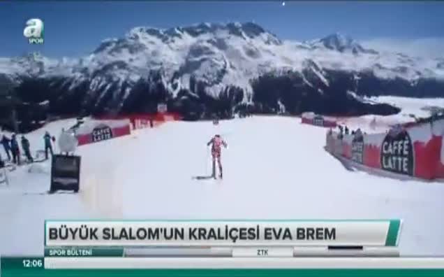 Büyük slalom'un kraliçesi Eva Brem