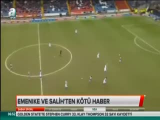 Emenike ve Salih'ten kötü haber