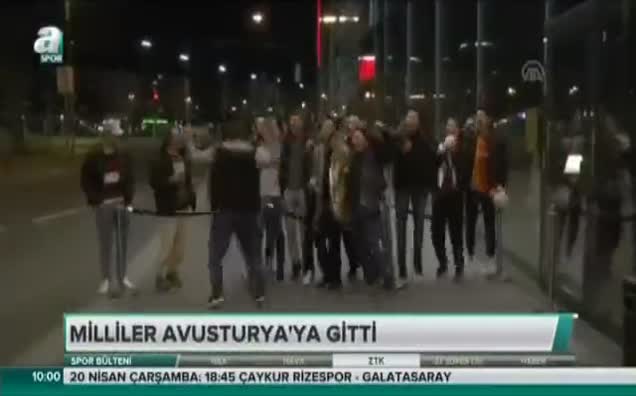 Milliler Avusturya'ya gitti