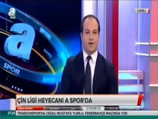 Çin ligi heyecanı A Spor'da