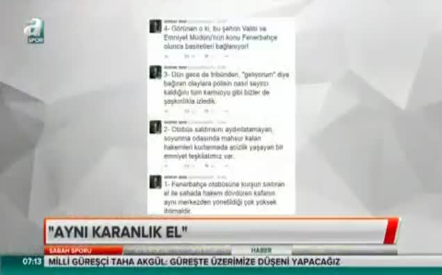 "Aynı karanlık el"