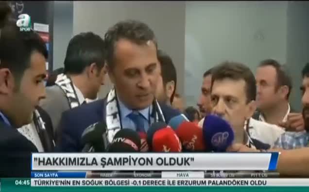 Hakkımızla Şampiyon olduk