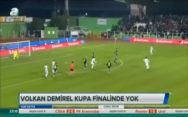 Volkan Demirel kupa finalinde yok