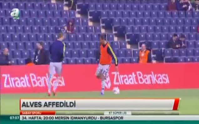 Alves affedildi
