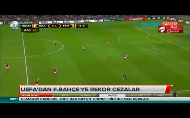 UEFA'dan Fenerbahçe'ye rekor cezalar