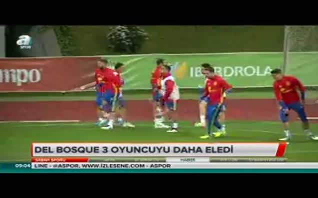 Del Bosque 3 oyuncuyu daha eledi