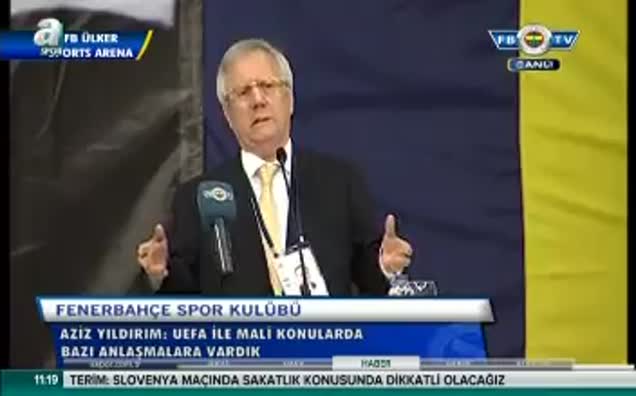 Aziz Yıldırım: Pereira ile yola devam edeceğiz