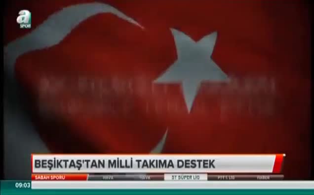 Beşiktaş'tan Milli takım'a destek