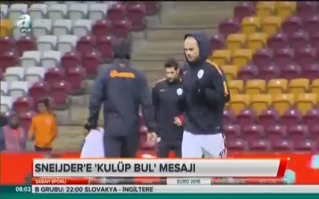Sneijder'e '' Kulüp bul'' mesajı