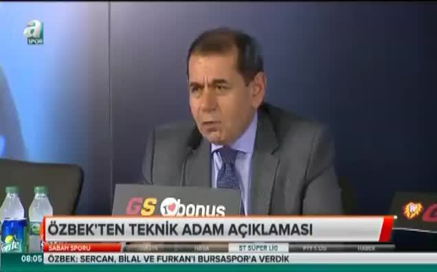 Özbek'ten teknik adam açıklaması