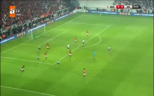 Beşiktaş'ın penaltı beklediği pozisyon