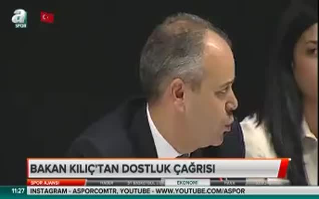 Bakan Kılıç'tan dostluk çağrısı