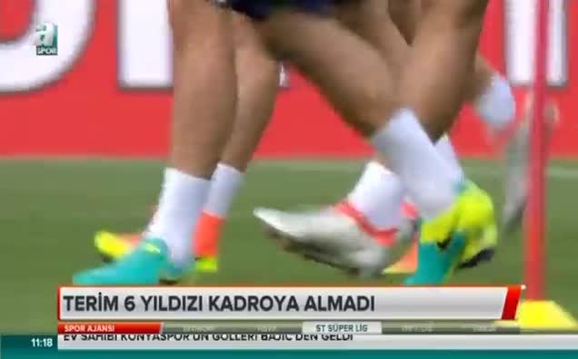 Terim 6 yıldızı kadroya almadı