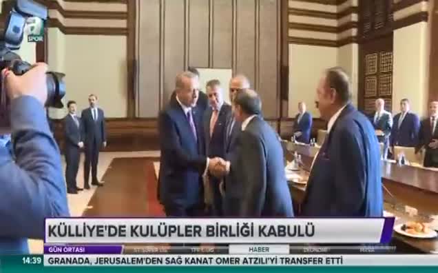 Erdoğan başkanları kabul etti!