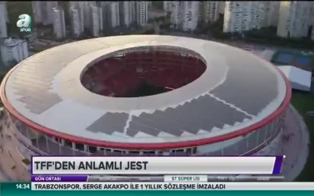 TFF'den anlamlı jest