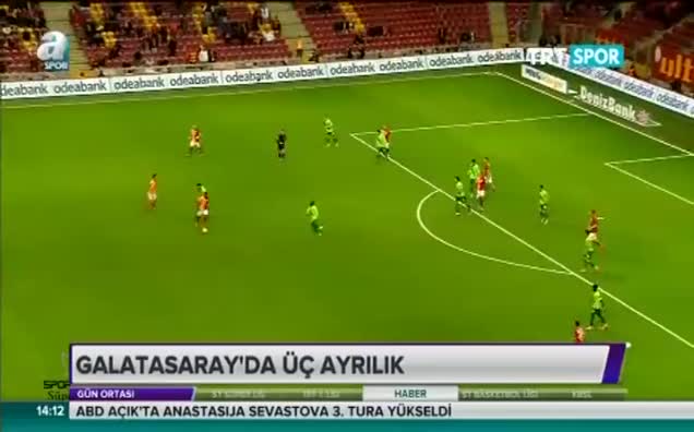 Galatasaray'da üç ayrılık