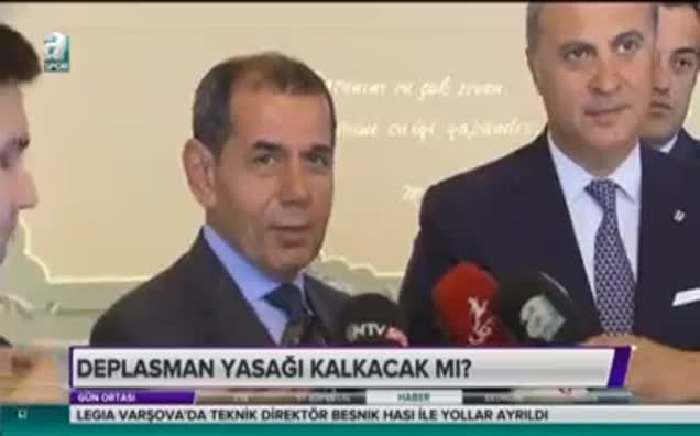 Beşiktaş ve Galatasaray dostluk rüzgarları esti