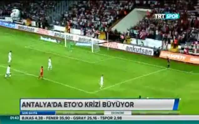 Eto'o süresiz kadro dışı bırakıldı