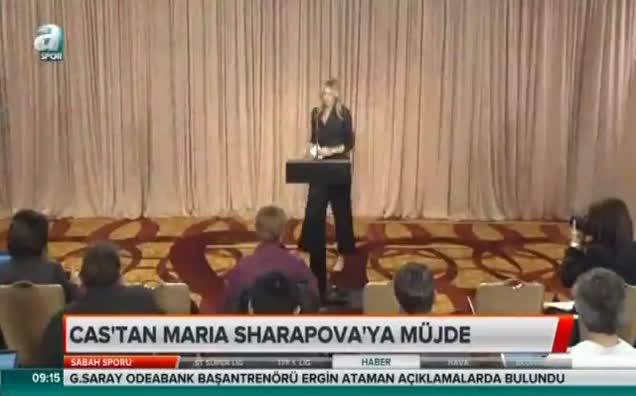 CAS'tan Maria Sharapova müjde