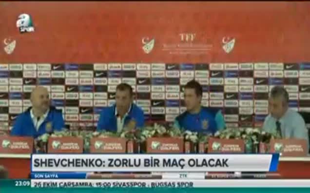Shevchenko: "Zorlu bir maç olacak"