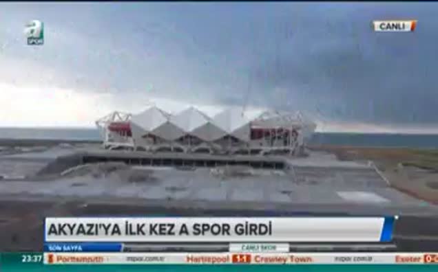 Akyazı Stadı'na ilk kez A Spor girdi