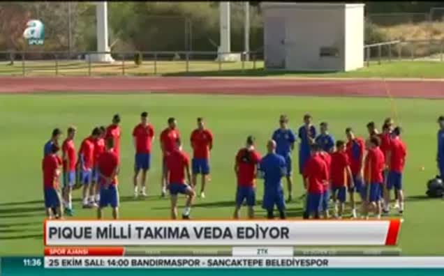 Pique Milli Takım'a veda ediyor