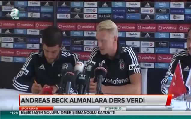 Andreas Beck Almanlara ders verdi