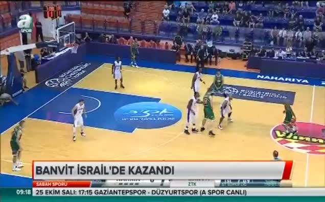 Banvit İsrail'de kazandı