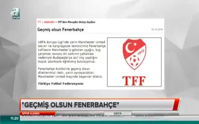 Geçmiş olsun Fenerbahçe