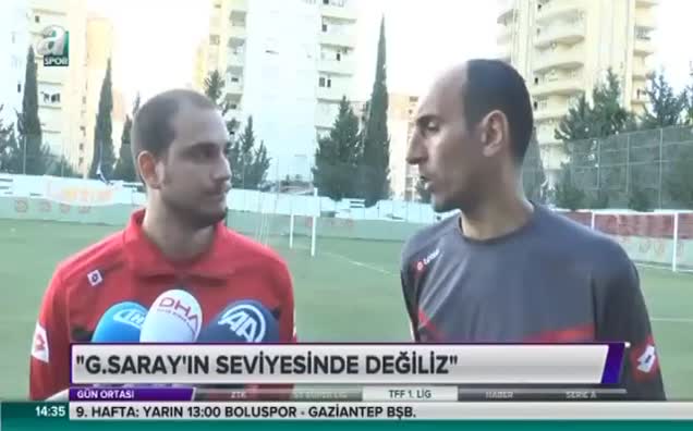 Galatasaray'ın seviyesinde değiliz