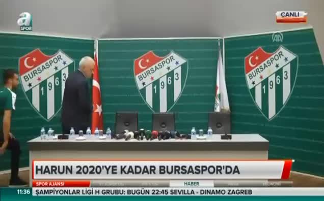 Harun Tekin 2020'ye kadar Bursaspor'da