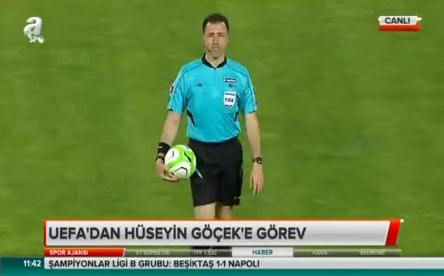 UEFA'dan Hüseyin Göçek'e görev