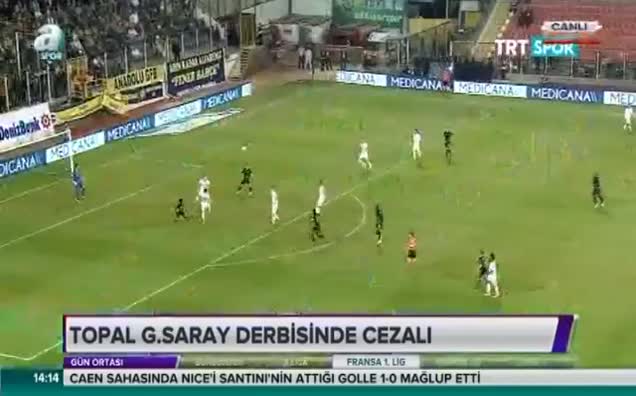 Topal Galatasaray derbisinde cezalı