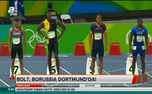 Usain Bolt Borussia Dortmun'da