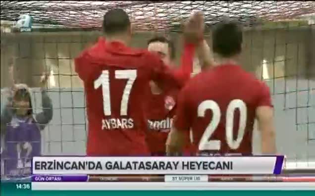 Erzincan'da Galatasaray heyecanı