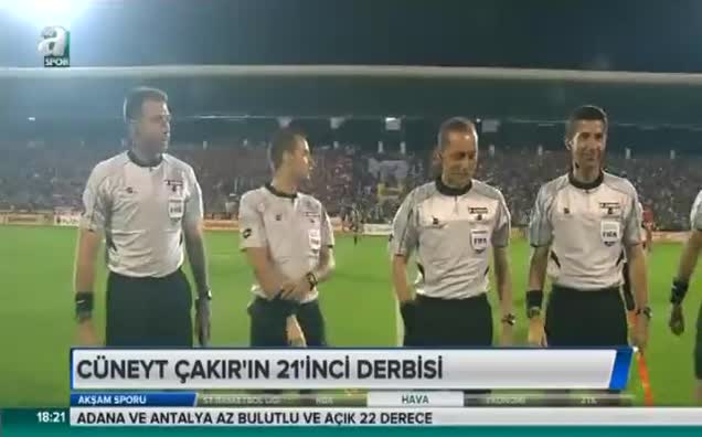 Cüneyt Çakır'ın 21'inci derbisi