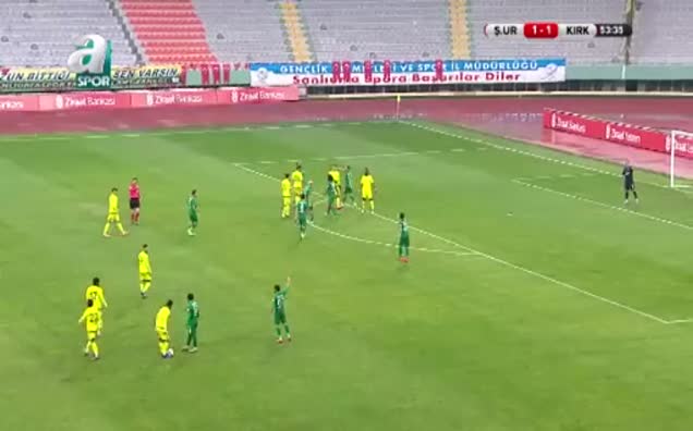 Şanlıurfaspor: 2-Kırklarelispor: 1