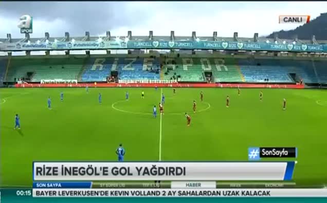 Çaykur Rizespor: 5 - İnegölspor: 0 (ÖZET)