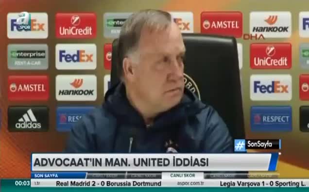 Advocaat'ın Manchester United iddiası