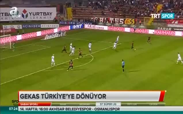 Gekas Türkiye'ye dönüyor