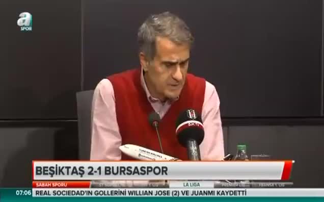 Şenol Güneş'ten takıma tebrik