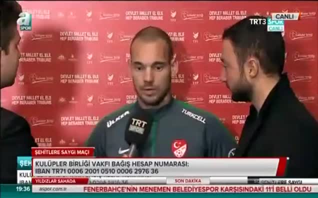 Sneijder: "Kendimi Türk gibi hissediyorum"