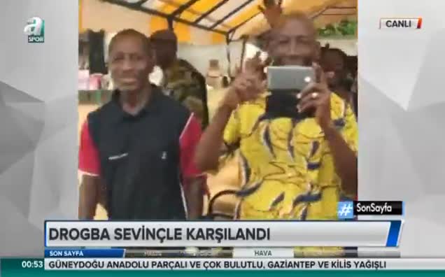Drogba coşkuyla karşılandı