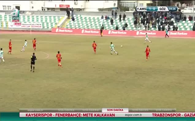 Yeni Amasyaspor: 2 - Göztepe: 0