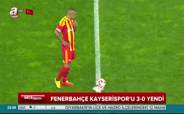 Kayserispor: 0 - Fenerbahçe: 3 (ÖZET)
