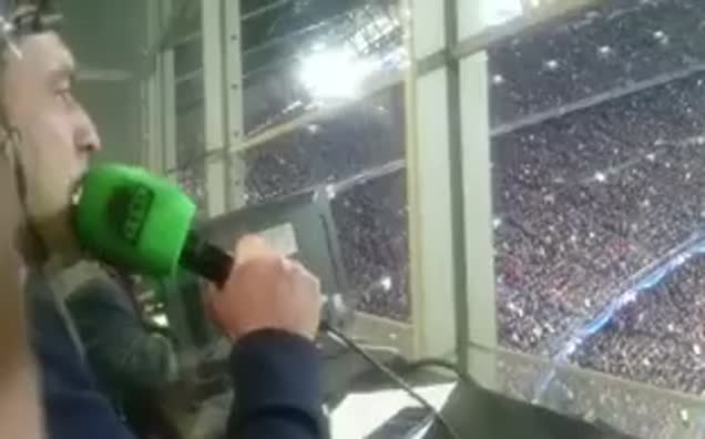 İspanyol spiker kendinden geçti