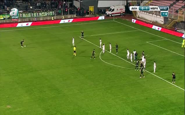 Akhisar Belediyespor'un ofsayt nedeniyle verilmeyen golü